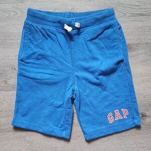 Gap Kids Boy's Leisure Loungewear Logo Solid Blue Pull-On Sweat Shorts Large L
